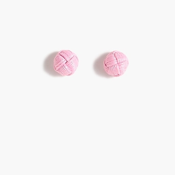 J. Crew Jewelry - J. CREW LOVE KNOT STUD EARRINGS PINK